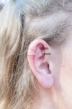 Load image into Gallery viewer, 14K Solid Yellow Gold 14mm Single Clicker Earring