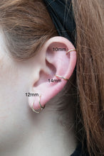 Load image into Gallery viewer, 14K Solid Yellow Gold 10mm Single Clicker Earring
