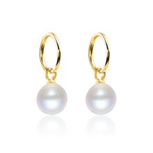 Load image into Gallery viewer, 14K Solid Gold Pearl Earrings