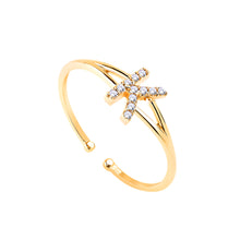 Load image into Gallery viewer, 14K Solid Gold Initial "K" Ring