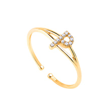 Load image into Gallery viewer, 14K Solid Gold Initial "P" Ring