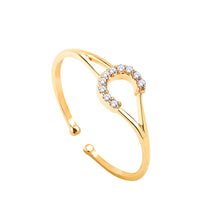 Load image into Gallery viewer, 14K Solid Gold Initial "C" Ring
