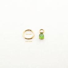 Load image into Gallery viewer, 14K Solid Yellow Gold Small Color Changing Charm Single Earring
