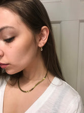 Load image into Gallery viewer, 14K Solid Yellow Gold Teardrop Charm Single Earring