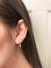 Load image into Gallery viewer, 14K Solid Yellow Gold Small Charm Single Earring