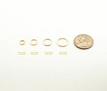 Load image into Gallery viewer, 14K Solid Yellow Gold Small Hoops