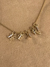 Load image into Gallery viewer, 14K Solid Yellow Gold Initial/Letter "J" Charm/Pendant
