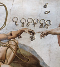 Load image into Gallery viewer, 14K Solid Yellow Gold Initial "F" Charm Earring