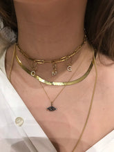 Load image into Gallery viewer, 14K Solid Yellow Gold Initial "T" Charm