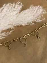 Load image into Gallery viewer, 14K Solid Yellow Gold Initial/Letter "A" Charm/Pendant