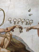 Load image into Gallery viewer, 14K Solid Yellow Gold Initial "Z" Charm Earring