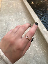 Load image into Gallery viewer, 14K Solid Gold Initial "Q" Ring