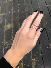 Load image into Gallery viewer, 14K Solid Gold Initial "F" Ring