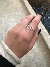 Load image into Gallery viewer, 14K Solid Gold Initial "O" Ring