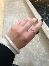 Load image into Gallery viewer, 14K Solid Gold Initial "S" Ring