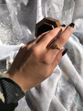 Load image into Gallery viewer, 14K Solid Gold Initial "Q" Ring