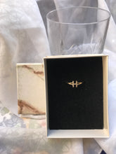 Load image into Gallery viewer, 14K Solid Gold Initial "H" Ring