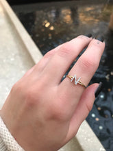 Load image into Gallery viewer, 14K Solid Gold Initial "N" Ring