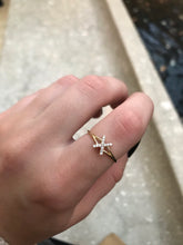 Load image into Gallery viewer, 14K Solid Gold Initial "X" Ring