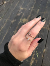 Load image into Gallery viewer, 14K Solid Gold Initial "E" Ring