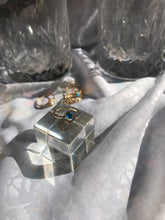 Load image into Gallery viewer, 14K Solid Gold Initial "O" Evil Eye Ring