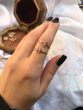 Load image into Gallery viewer, 14K Solid Gold Initial "H" Ring