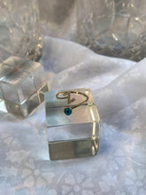 Load image into Gallery viewer, 14K Solid Gold Initial "Z" Evil Eye Ring