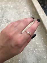 Load image into Gallery viewer, 14K Solid Gold Initial "T" Ring