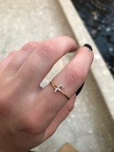 Load image into Gallery viewer, 14K Solid Gold Initial "F" Ring