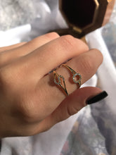 Load image into Gallery viewer, 14K Solid Gold Initial "S" Ring
