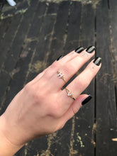 Load image into Gallery viewer, 14K Solid Gold Initial "V" Ring