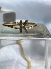 Load image into Gallery viewer, 14K Solid Gold Initial "K" Ring