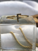 Load image into Gallery viewer, 14K Solid Gold Initial "F" Ring