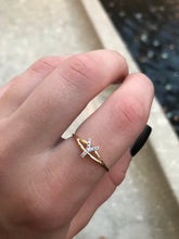 Load image into Gallery viewer, 14K Solid Gold Initial "Y" Ring