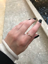 Load image into Gallery viewer, 14K Solid Gold Initial "V" Ring