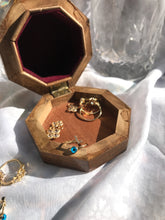 Load image into Gallery viewer, 14K Solid Gold Initial "L" Evil Eye Ring