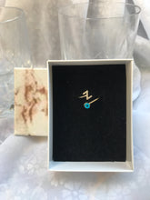 Load image into Gallery viewer, 14K Solid Gold Initial "Z" Evil Eye Ring