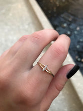 Load image into Gallery viewer, 14K Solid Gold Initial "I" Ring