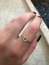 Load image into Gallery viewer, 14K Solid Gold Initial "O" Ring