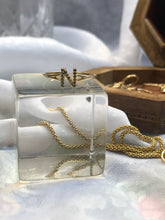 Load image into Gallery viewer, 14K Solid Gold Initial "N" Ring