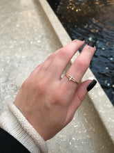 Load image into Gallery viewer, 14K Solid Gold Initial "I" Ring