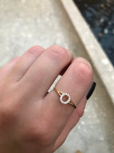 Load image into Gallery viewer, 14K Solid Gold Initial "O" Ring