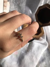 Load image into Gallery viewer, 14K Solid Gold Initial "M" Ring