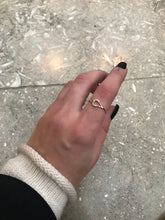 Load image into Gallery viewer, 14K Solid Gold Initial "C" Ring