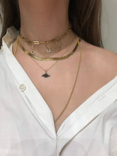 Load image into Gallery viewer, Custom 14K Solid Yellow Gold Name Initial Charms, Necklace, Earring
