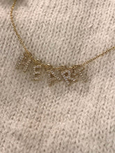 Load image into Gallery viewer, Custom 14K Solid Yellow Gold Name Initial Charms, Necklace, Earring
