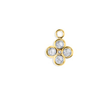 Load image into Gallery viewer, 14K Solid Yellow Gold Small Clover Charm/Pendant
