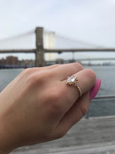 Load image into Gallery viewer, 14K Solid Yellow Gold Marquise Ring
