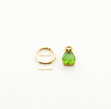 Load image into Gallery viewer, 14K Solid Yellow Gold Large Color Changing Charm Single Earring
