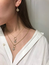 Load image into Gallery viewer, 14K Solid Yellow Gold Large Clover Charm/Pendant
